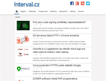 Tablet Screenshot of interval.cz